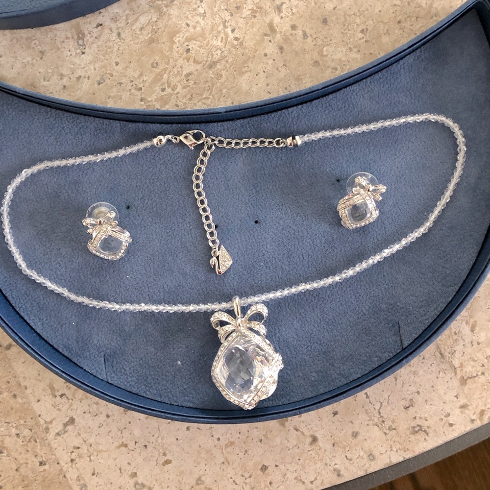 Swarovski Crystal Millennium necklace and earring set